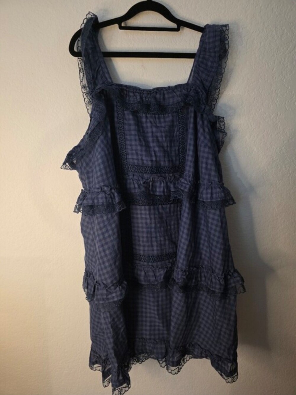 Torrid Blue Gingham Ruffle Sundress - Picture 2 of 4